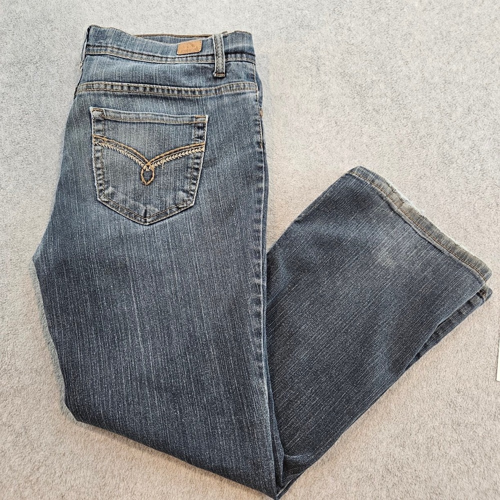 Vintage Jordache Womens Bootcut Jeans 16.5P Dark Wash Stretch Denim Petite